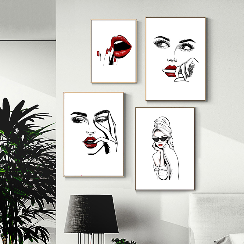 Beauty Of Makeup Quotes - Affiche de maquillage de mode nordique