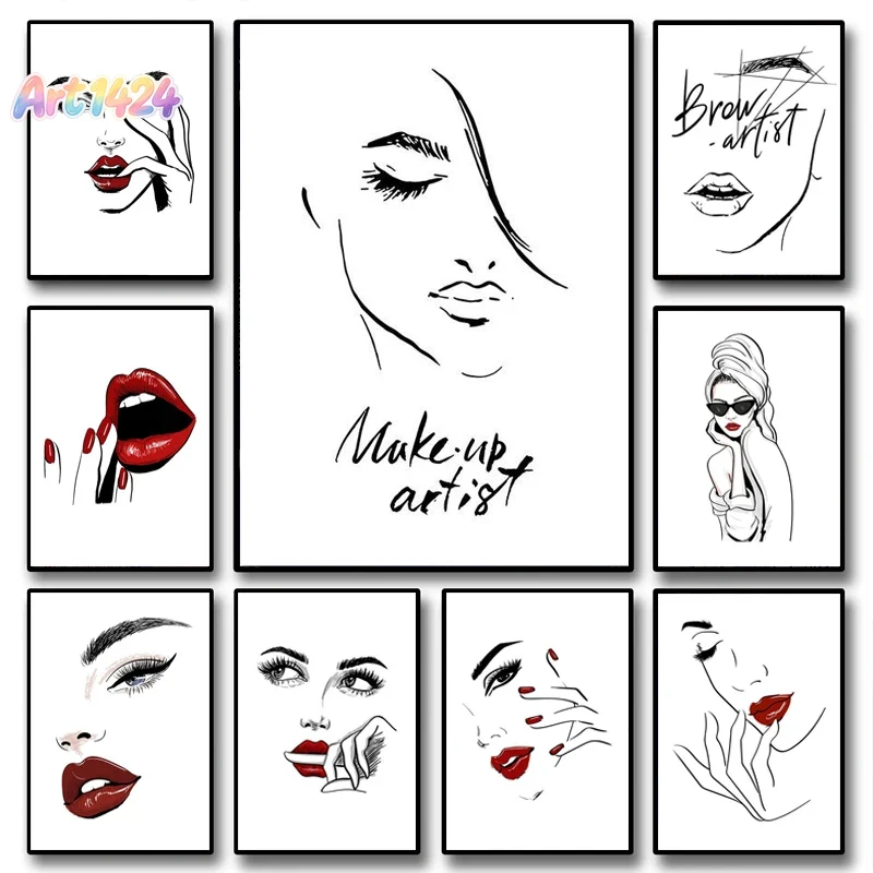 Beauty Of Makeup Quotes - Affiche de maquillage tendance, citations sexy