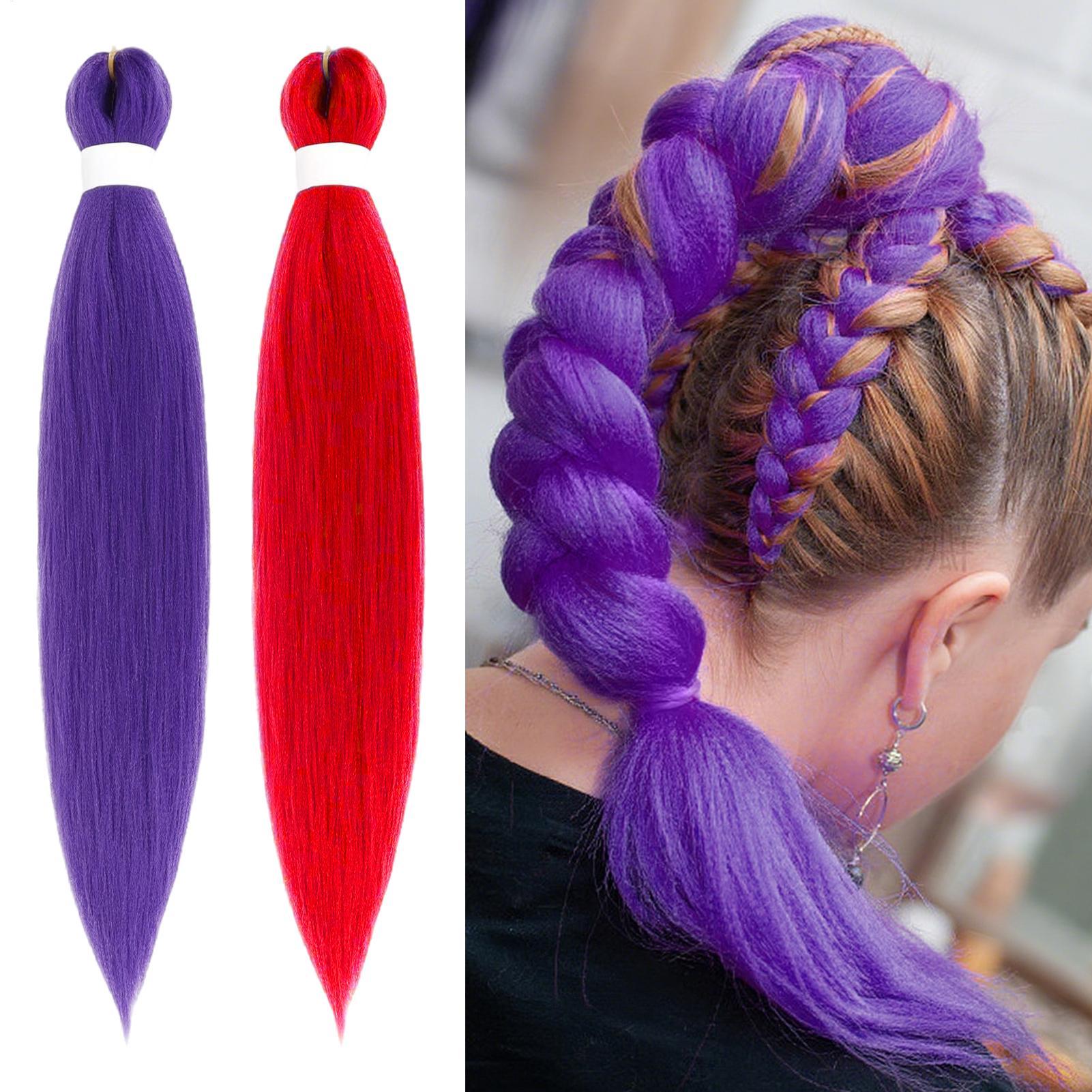 Pure Beauty Hair & Makeup - Tressage cheveux synthétiques colorés tressage cheveux