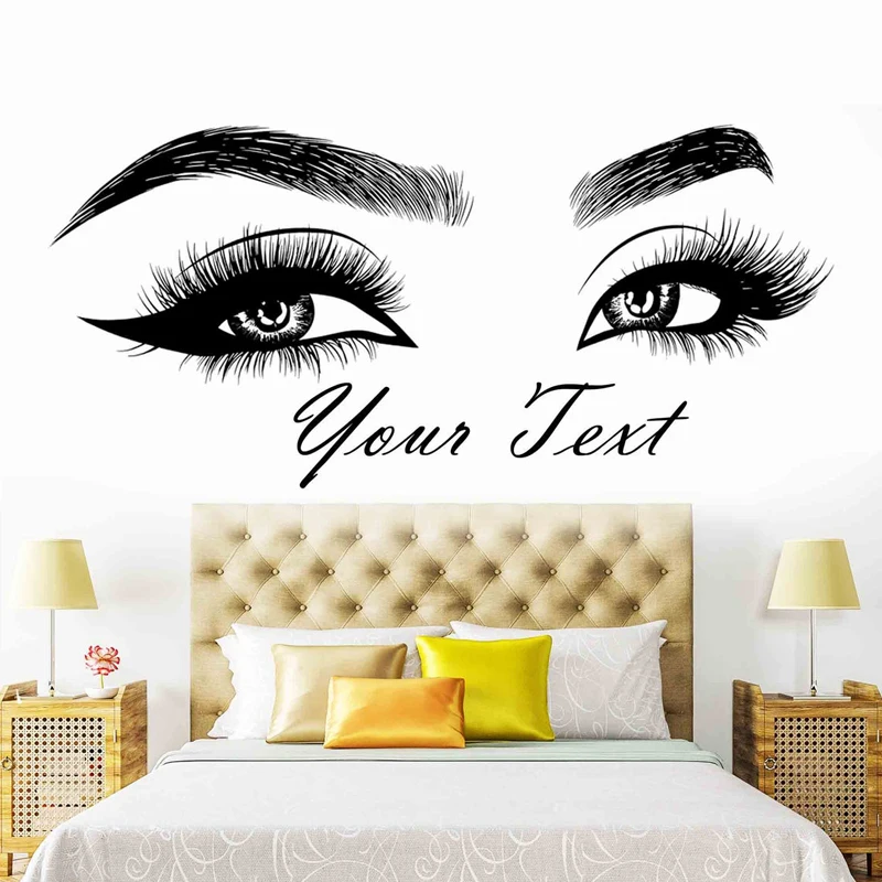 Beauty Of Makeup Quotes - Autocollant en vinyle pour cils et