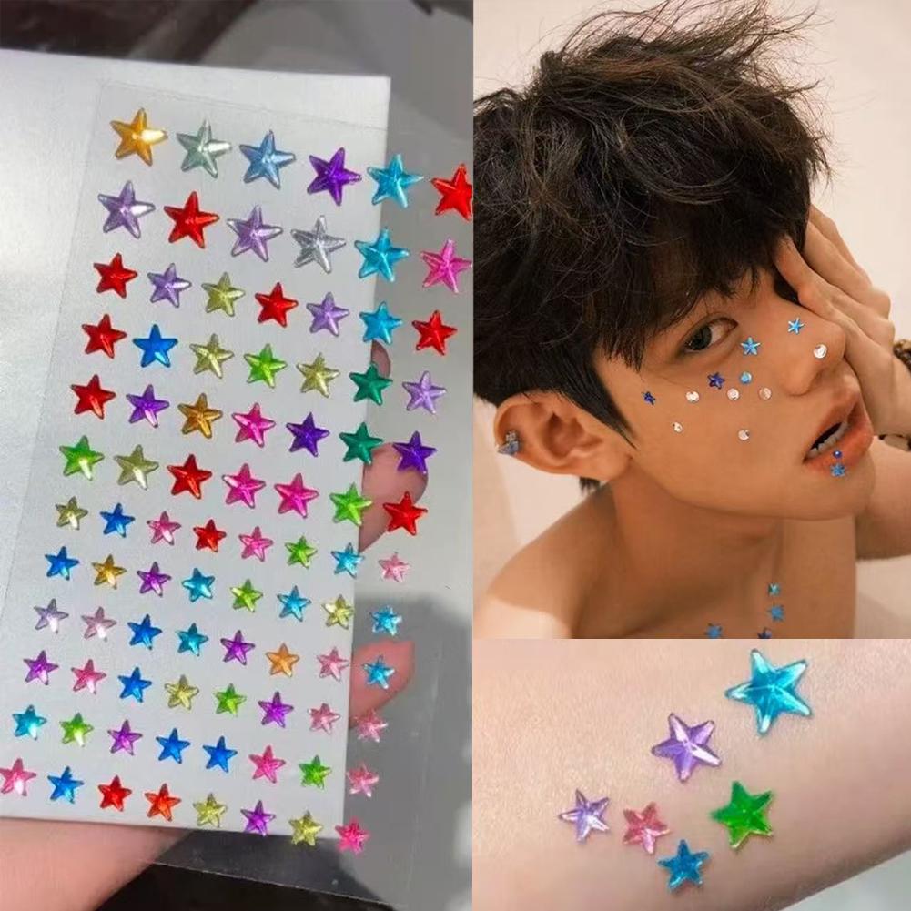 Beauty Gems Makeup - Strass autocollants pour le visage, autocollants