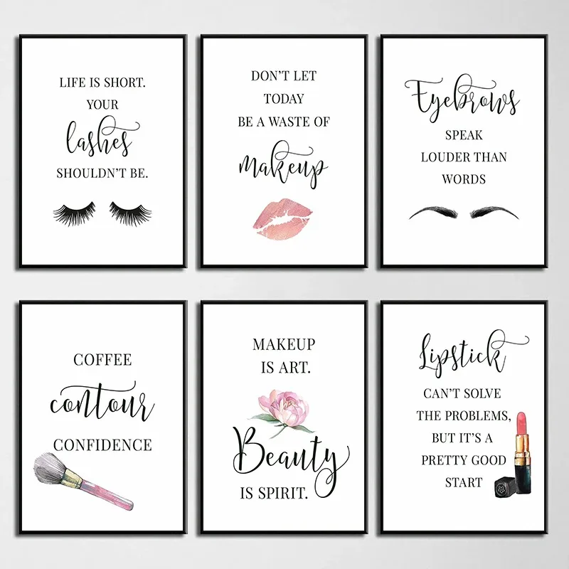 Affiche de citations de maquil - Beauty Of Makeup Quotes avis et prix
