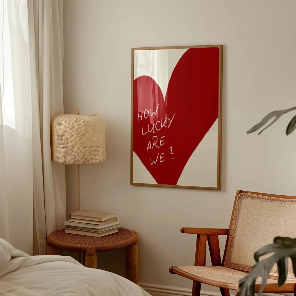 Affiche murale à rayures rouge - Setting Spray avis et prix
