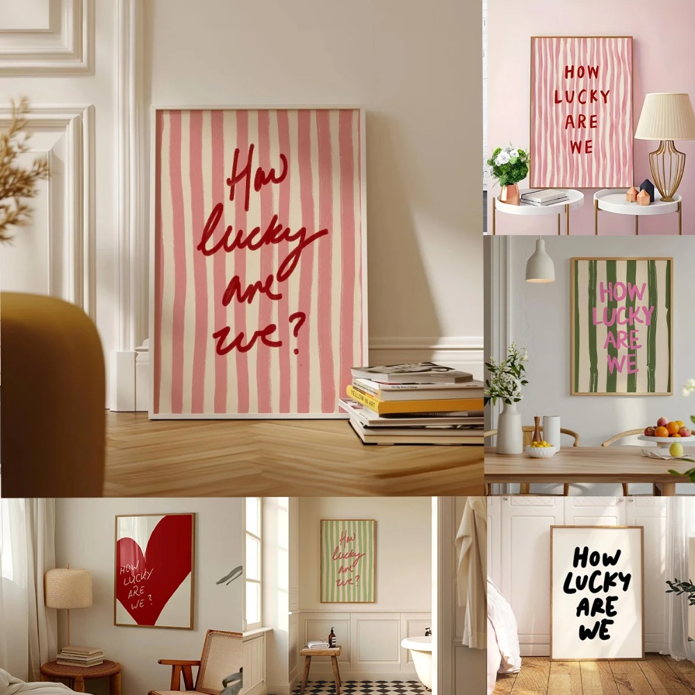 Affiche murale à rayures rouge - Setting Spray avis et prix