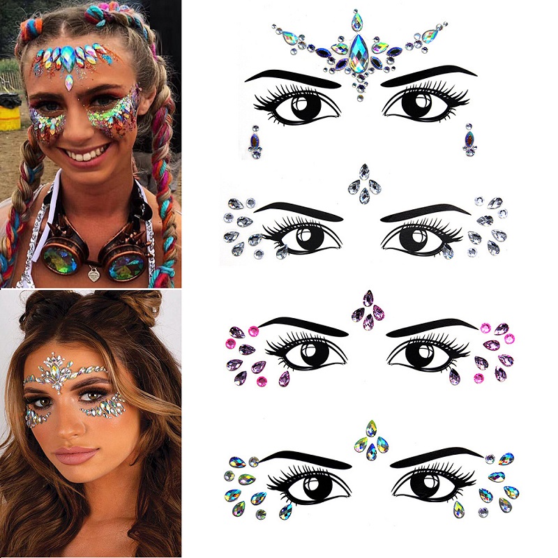 Autocollants 3D en strass bril - Beauty Gems Makeup avis et prix